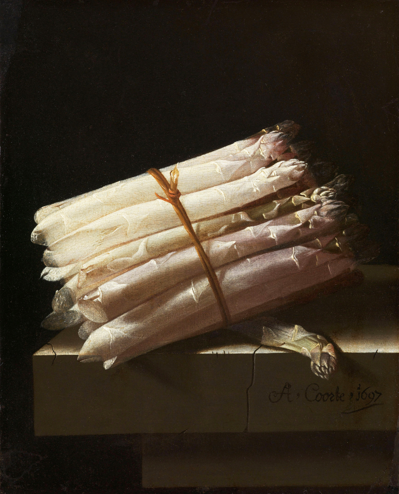 still life with asparagus